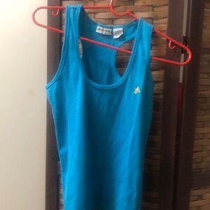 three colors (Blue, Orange and yellow) sleeveless Tee.